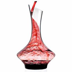 European Crystal Red Wine Decanter Lead-free Crystal Glass Wine Decanter Aerator Classic Luxury Wine Breather Carafe Wine Air Aerator Hand Blown For Red Wine