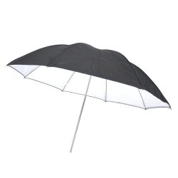 110CM Pro Photographic Umbrella Black silver translucent VSUB-007-110