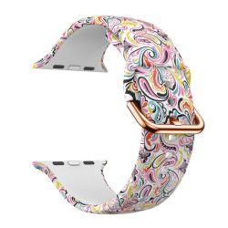Silicone Strap For Apple Watch 38 40 41MM-FIREWORKS