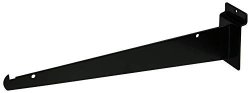 12 Black Slatwall Knife Shelf Bracket With Lip - 10 Pcs Lot - Fits All Slat Panels