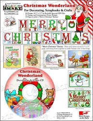 Scrapsmart - Christmas Wonderland Software - For Crafts Cards Sewing And Quilting - Jpeg And Pdf Files CDXMASW159