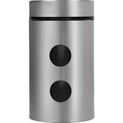 Clicks Glass And Stainless Steel Dot Canister Medium