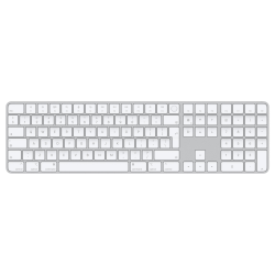 Apple Magic Keyboard With Touch Id And Numeric Keypad White MK2C3Z A