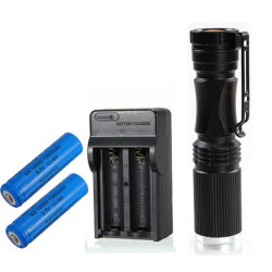 Meco Xpe-q5 600lm Zoomable Led Torch Flashlight+battery+charger