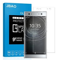 Sony Xperia XA2 Ultra Screen Protector Jbao Direct 3D Curved Full Screen Coverage Bubble-free HD Clear Anti-fingerprint Premium Tempered Glass Screen Protector For Sony