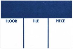 Ecobox Color Coded Mover's Labels 3 X 2 Inches E-3962-BLUE