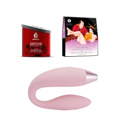 IMTOY Dolphin Couples Vibrator + Senze Massage Candle + Shunga Lovebath 692-defaultcombination