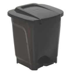 15 Litre T-force Black Polypropylene Trash Bin
