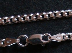 Solid Sterling Silver Chain 55 Cm Long