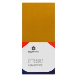 Fitted Sheet Dion Yellow Three Quarter