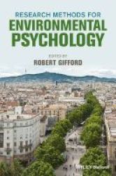 Research Methods For Environmental Psychology Paperback