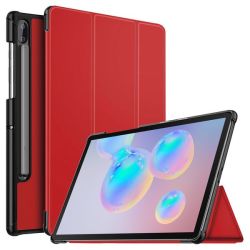 Tuff-Luv Smart Case For Samsung Galaxy Tab S6 Lite 2022 10.4 P613 P619 With Pen stylus Slot Holder - Red