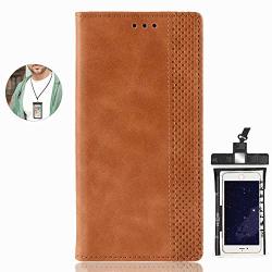 Huawei Mate 20 Pro Flip Case Cover For Huawei Mate 20 Pro Leather Card Holders Kickstand Cell Phone Cover Extra-durable Business With Free Waterproof-bag Delicate