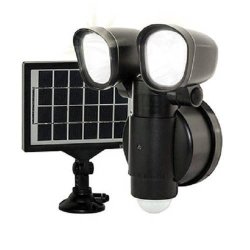 Twin Security Light With Solar Panel