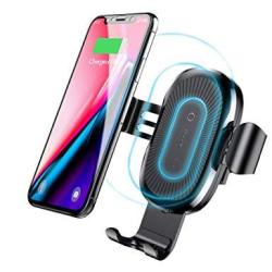 BASEUS Qi Fast Wireless Car Charger Air Vent Phone Holder Car Mount For Samsung Galaxy S8 S7 S7 Edge Note 8 5 And Standard Charge