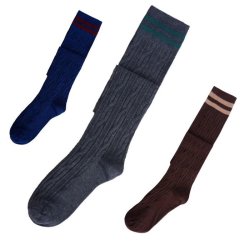 Knee Socks 3 Set Grey