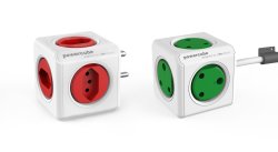 Allocacoc Powercube Red Type M +5N & Powercube Extended 1.5M Green Type Mm - Bundle