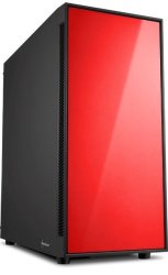 Sharkoon AM5 Window Atx Tower PC Gaming Case Red With Side Window