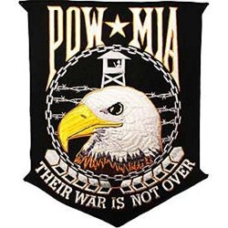 Pow Mia Their War Is Not Over 12 Inch Patch