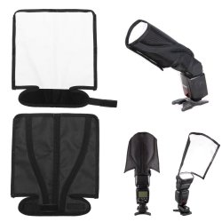 Foldable Flash Diffusers Speedlight Reflector Bender Beam Light Cloth Softbox