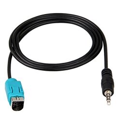 Qook 3.5 Mm Male Aux Input Stereo Audio Cable Adapter Alpine KCE-236B Aux Car Cable Adapter For MP3 Iphone Smart Phone