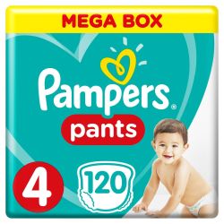 Baby Dry Size 4 Mega Box 120 Pants