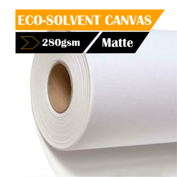 Eco-solvent Canvas Matte Polyester 280GSM Premium White 1 37M 1.52M X 50M Roll - 1.52M X 50M