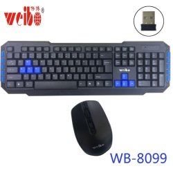 WB-8099 10M Wireless Mouse Set Waterproof Mouse Set Interface: USB Color: Black Optical
