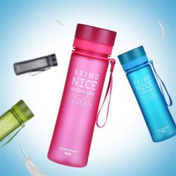 700ml Sport Bike Cycling Water Bottles Portable Plastic Tumbler With Rope