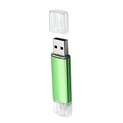 Magideal 32GB USB Micro USB Flash Drive U Disk Memory Stick Pen U Disk Otg For Samsung Galaxy S5 S6 S7 Phone Laptop PC Green