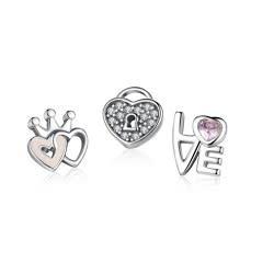 Forher Locked My Heart Floating Charms For Forher Necklace