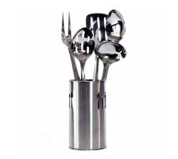 6 PC Kitchen Utensil Set With Caddy
