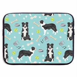 CRSJBB219 Border Collie Toys Sports Balls Laptop Sleeve Bag 13 15 Inch Notebook Computer PC Neoprene Protection Case Cover Pouch Carrier Holder