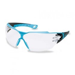 Uvex Pheos Clear Sv Excell Black light Blue Safety Glasses