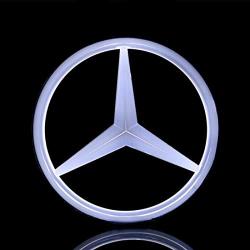 mercedes led badge