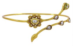 Gold Tone Ethnic Bollywood Designer Arm Bracelet Indian Women Armlet Jewelry IMOJ-ARM30B