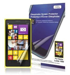 Green Onions Supply RT-SPNL102007 Crystal Oleophobic Screen Protector For Nokia Lumia 1020 Smartphone - 2 Pack - Retail Packaging