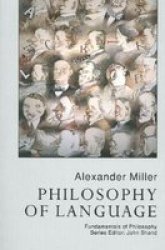 Philosophy Of Language Paperback