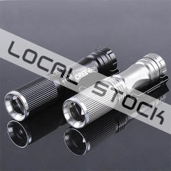 Local Stock Meco Cree Xpe-q5 7w 600 Lm Led Flashlight Torch
