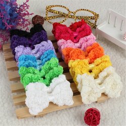 24PCS Baby Girl Hair Accessories Decoration Rainbow Bows Clips