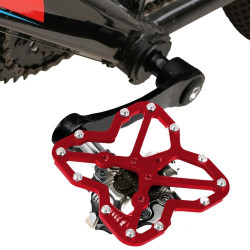Road Bike Universal Clipless To Pedals Platform Adapter For Bike Mtb Shoes Size: Large Red