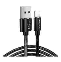 Apple Nylon Braided Data & Charger USB To Lightning Cable For Iphone - 3M - CA58