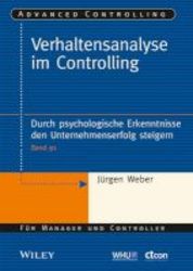 Verhaltensanalyse Im Controlling - Durch Psychologische Erkenntnisse Den Unternehmenserfolg Steigern German Paperback