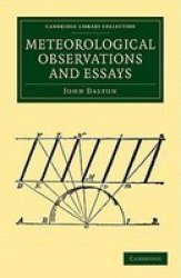 Meteorological Observations and Essays Paperback