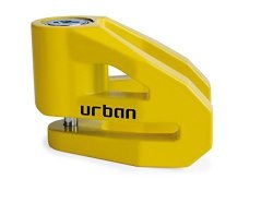 Urban Security UR2 Yellow Rotor Brake Disc Lock For Motorcycle Or Scooters With Pouch 6 Mm