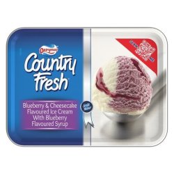 Fresh Blueberry & Cheesecake Ice Cream With Blueberry Syrup 1.8L