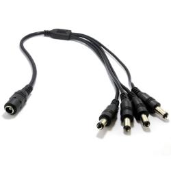 Female To 4 Male Dc Power Splitter Cable