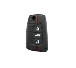 Silicone Key Cover Fob Case Compatible With Toyota 3 Button Key