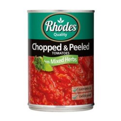 Rhodes Chopped & Peeled Tomatoes With Herbs 410G