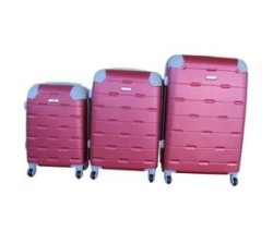 3 Piece Bondi Luggage Set Red